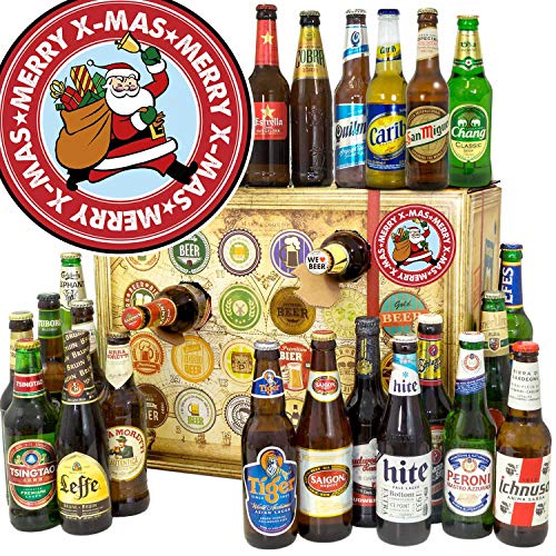 Weihnachtsmann + Bier Adventskalender 2024 2025 + Biere aus aller Welt Weihnachtsmann + Bier Adventskalender 2024 2025 + Biere aus aller Welt von ostprodukte-versand