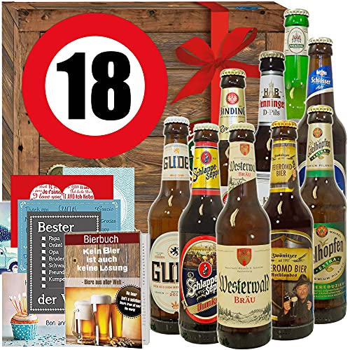 Geburtstagsgeschenke für Männer zum 18. / Bier aus Deutschland/Geschenkbox von Ostprodukte-Versand.de