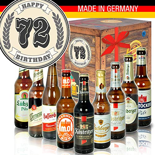 Geschenk 72. Geburtstag - Bier Geschenkbox - Ostdeutsches Bier von ostprodukte-versand