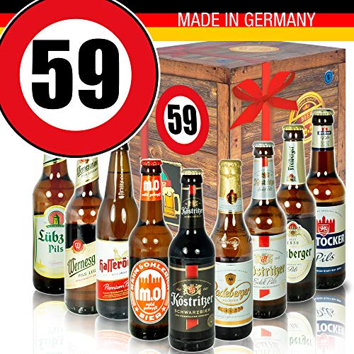 Geschenk Idee Geburtstag - Biersorten Ostdeutsch - Zahl 59 - Geschenk Idee Mama von ostprodukte-versand
