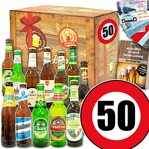 Geschenk Ideen 50. / 12 Biere Welt und DE/Geschenke 50. Geburtstag von ostprodukte-versand
