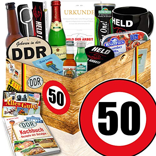 ostprodukte-versand Männer Paket DDR/Männerset DDR/Geburtstag 50 / Geschenk Korb für Opa von ostprodukte-versand