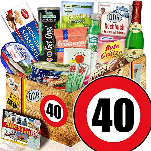 ostprodukte-versand DDR Paket L / Geburtstag 40 / Geschenkset Freundin / Spezialitätenset von ostprodukte-versand