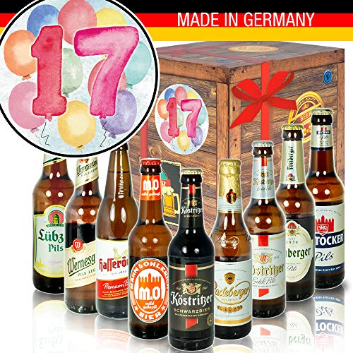 Geschenk zum 17. Geburtstag - mit Ostdeutschen Bieren - Bier Paket von ostprodukte-versand