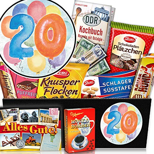ostprodukte-versand Geschenk zum 20. - 20 Jahre Geburtstag - Ostbox mit Schokolade von ostprodukte-versand