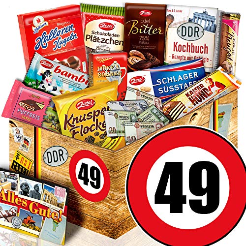 ostprodukte-versand Geschenk zum 49. Geburtstag + Geschenk Box Ost-Schokolade + Geburtstag 49 von ostprodukte-versand