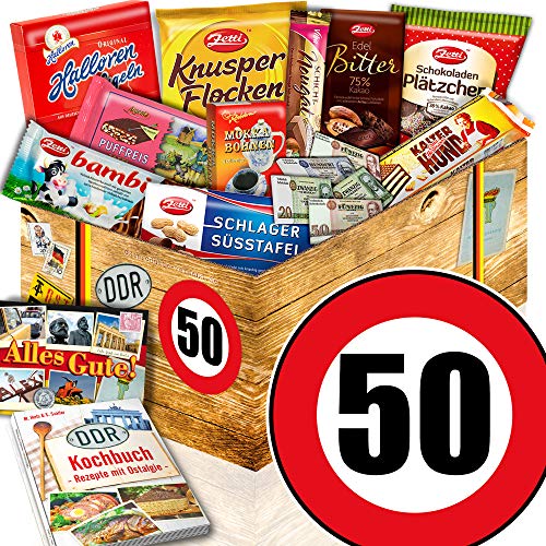 ostprodukte-versand Zum 50. Geburtstag + DDR Schokoladenset + Geschenke 50. Geburtstag Schokolade von ostprodukte-versand