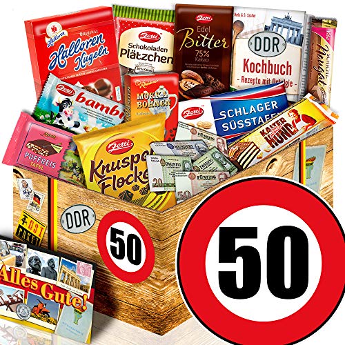 ostprodukte-versand Geschenk zum 50. Geburtstag - DDR Set Schokolade - Geburtstag 50 von Ostprodukte-Versand.de
