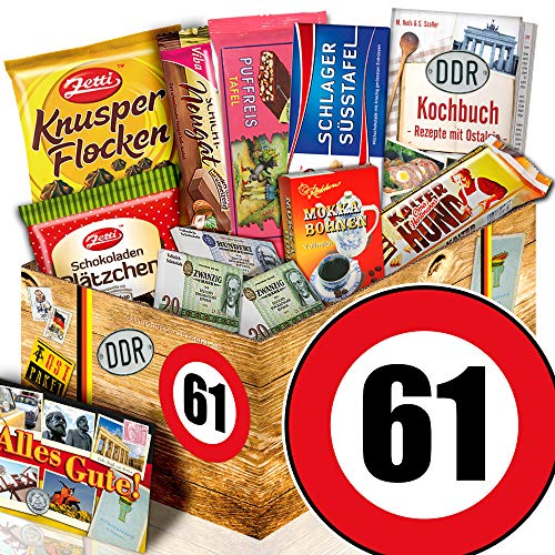 ostprodukte-versand Geschenk zum 61. Geburtstag/Schoko DDR Artikel/Geschenke 61 Geburtstag Mann von ostprodukte-versand