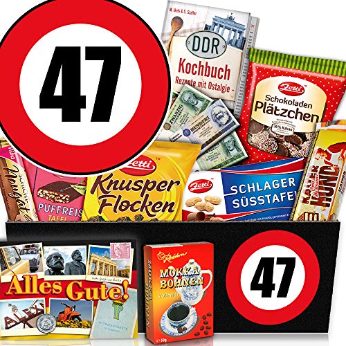 ostprodukte-versand Geschenke 47. Geburtstag + Geschenk Schokolade + Geschenke zum 47. Männer von ostprodukte-versand