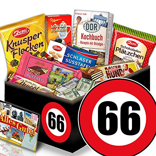 ostprodukte-versand Geschenke 66. Geburtstag + Schoko Ostpaket + Geschenke zum 66 Geburtstag von ostprodukte-versand