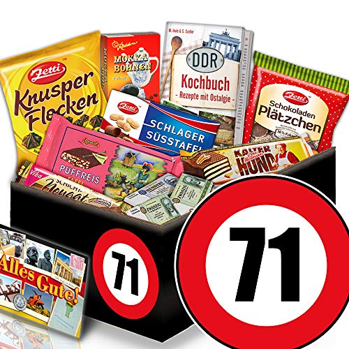 ostprodukte-versand Geschenke 71. Geburtstag + Ost Schokolade Box + Geschenke 71igsten Geburtstag von ostprodukte-versand