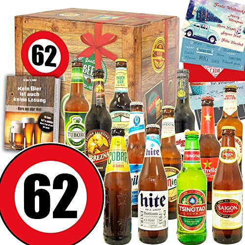 Geschenke Mann zum 62. - Geschenke zum 62 Geburtstag Mann - Bier aus der Welt von ostprodukte-versand