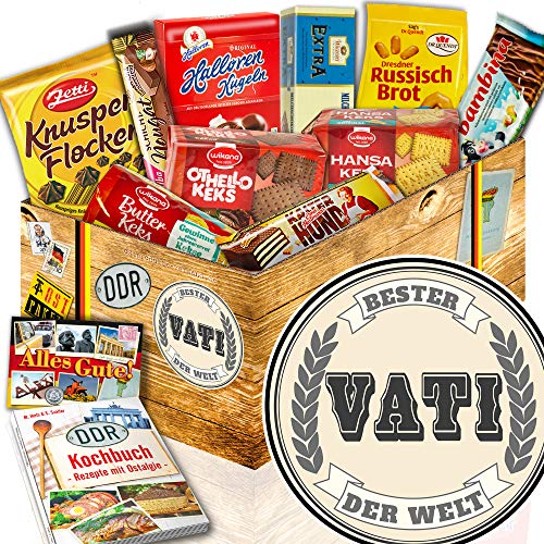 ostprodukte-versand Geschenke aus Keksen/DDR Box/Bester Vati der Welt/Geschenke für Vater von ostprodukte-versand