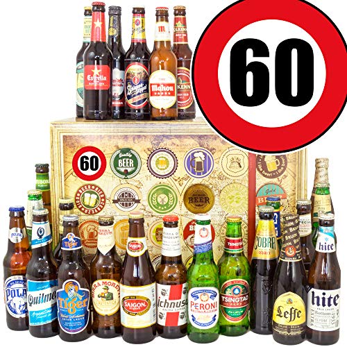 ostprodukte-versand Geschenke für Männer 60. - Bier aus der Welt 24x - Bier Geschenk - Bier Adventskalender 2023 von ostprodukte-versand