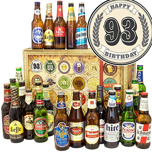 Geschenke für Männer zum 93. + mit Bieren der Welt 24x + Bier Geschenkset + Adventskalender 2023 Bier Welt von ostprodukte-versand