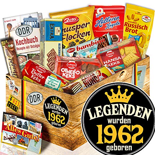 ostprodukte-versand Geschenke mit Keksen/Ost Box/Legenden 1962/1962 Geschenk Mann von ostprodukte-versand