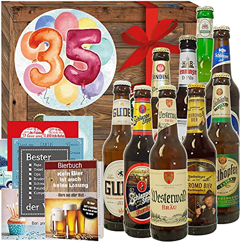 Geschenke zum 35. / Bier - Geschenkset mit Bieren aus Deutschland von ostprodukte-versand