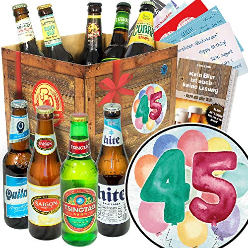 Geschenke zum 45. / Biere Welt/Bier Set Geschenke zum 45. / Biere Welt/Bier Set von ostprodukte-versand