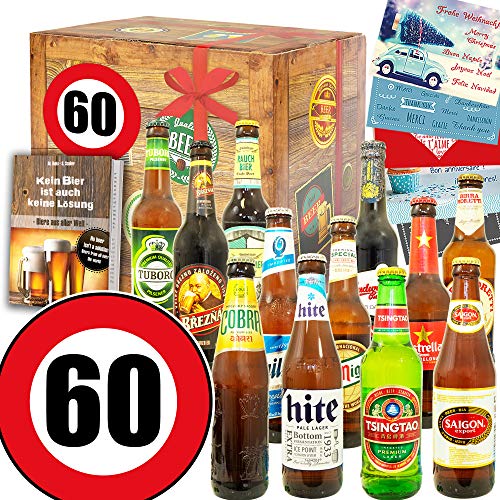 Geschenke zum 60 Geburtstag Mann / 12x Bier Welt/Geschenke Mann zum 60. von ostprodukte-versand