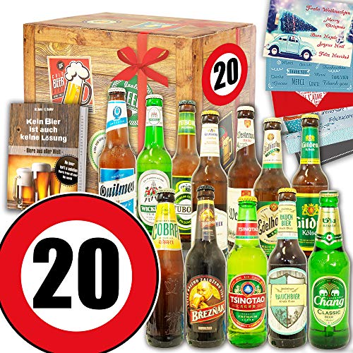 Geschenkidee Männer 20. - Biergeschenk Welt und DE - Geschenk 20ter Geburtstag von ostprodukte-versand