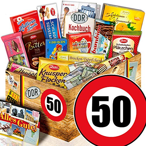 ostprodukte-versand Geschenkidee zum 50. / Geburtstag 50 / DDR Schokobox von Ostprodukte-Versand.de