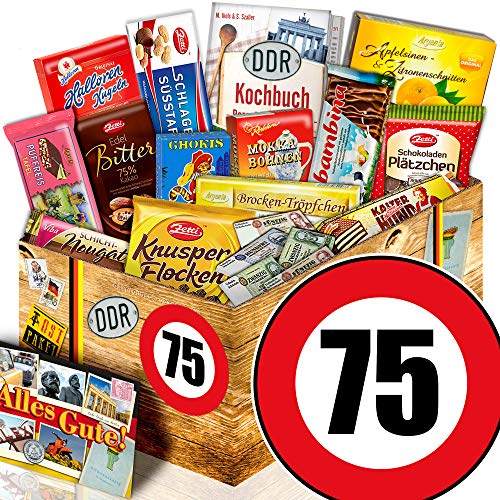 ostprodukte-versand Geschenkidee zum 75. / Geschenke zum 75 Geburtstag Mann/DDR Schoko Box von ostprodukte-versand