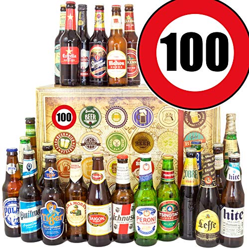 Geschenkideen für Männer zum 100. - Bier Box - 24 Biere der Welt - Kalender Weihnachten Bier 2023 von ostprodukte-versand