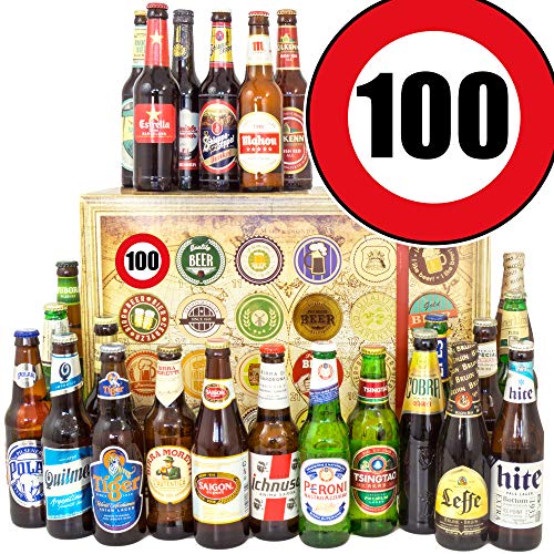 Geschenk für Männer zum 100. - Bier Box - 24 Biere der Welt - Kalender Weihnachten Bier 2024 2025 Geschenk für Männer zum 100. - Bier Box - 24 Biere der Welt - Kalender Weihnachten Bier 2024 2025 von ostprodukte-versand