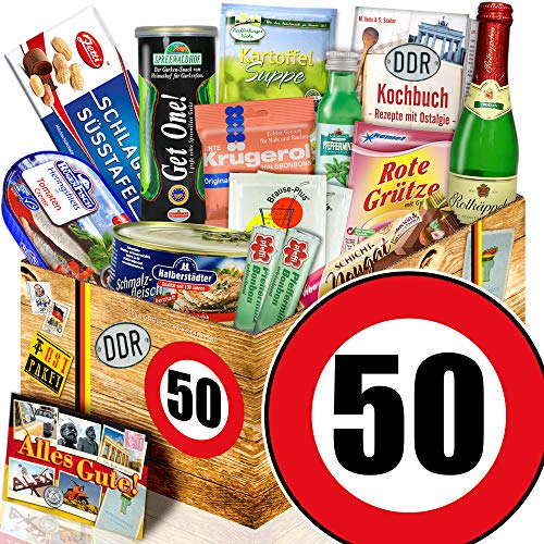 ostprodukte-versand DDR Paket L/Geburtstag 50 / Geschenkset für Ihn/Spezialitätenset von ostprodukte-versand