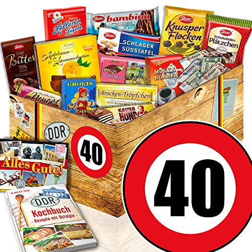 ostprodukte-versand Geschenkset 40. Geburtstag/DDR Korb Schoko / 40-Geburtstag lustige Geschenke von ostprodukte-versand