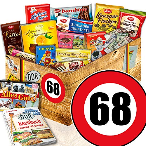ostprodukte-versand Geschenkset 68. Geburtstag/DDR Box Schoko/Geschenke zum 68. Geburtstag von ostprodukte-versand