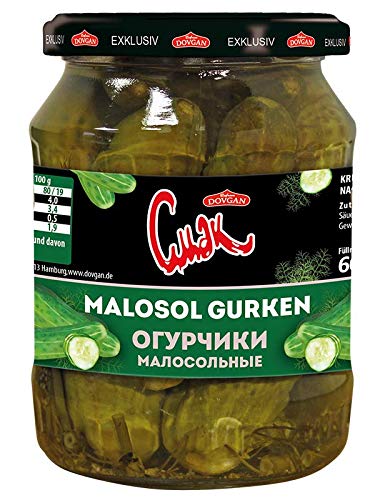 ostprodukte-versand Gurken Malosol DOVGAN Russische Küche 660 g von ostprodukte-versand
