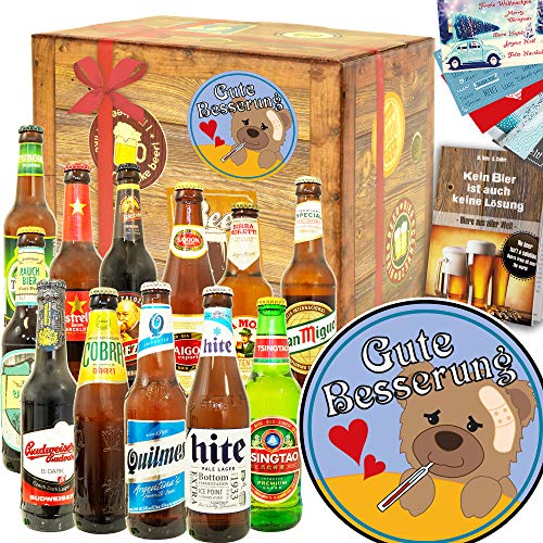 Gute Besserung/Geschenk für gute Besserung/Bier aus der Welt von ostprodukte-versand