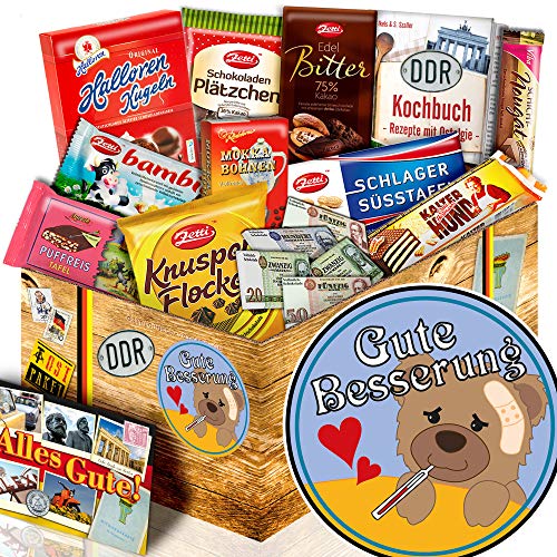 Gute Besserung - Schoko Geschenkbox DDR - gute Besserung Geschenk für Freundin Gute Besserung - Schoko Geschenkbox DDR - gute Besserung Geschenk für Freundin von ostprodukte-versand