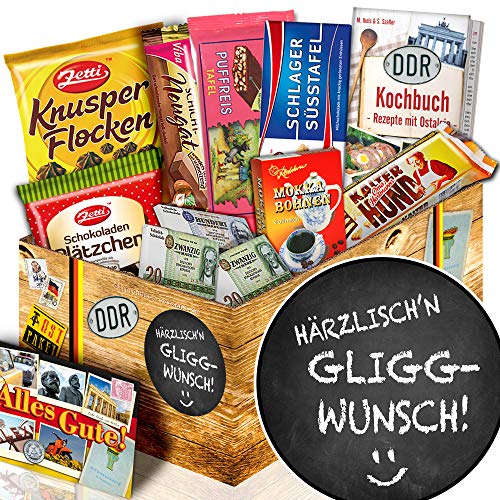 Härrzlisch'n Gliggwunsch/Geschenk Spruch lustig/Ossi Paket Schokolade Härrzlisch'n Gliggwunsch/Geschenk Spruch lustig/Ossi Paket Schokolade von ostprodukte-versand