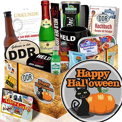 ostprodukte-versand Happy Halloween/Mann Geschenkset/DDR Geschenkkorb/Halloween mitbringsel von ostprodukte-versand