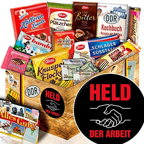 ostprodukte-versand Held der Arbeit - Schoko Set Geschenk - Geschenk für Freund Schokolade von ostprodukte-versand