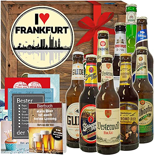 I love Frankfurt - Deutsches Bier Geschenk - Geburtstagsgeschenk Frankfurt von ostprodukte-versand