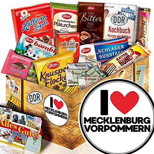 I Love Mecklenburg-Vorpommern - Mecklenburg-Vorpommern - Präsent Schoko DDR I Love Mecklenburg-Vorpommern - Mecklenburg-Vorpommern - Präsent Schoko DDR von ostprodukte-versand