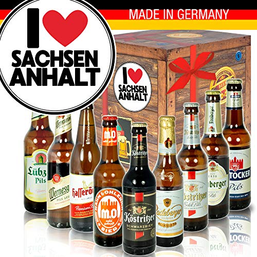 I Love Sachsen - Anhalt/Bier der DDR/Sachsen - Anhalt Geschenkbox von ostprodukte-versand