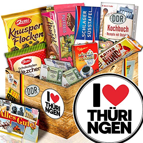 ostprodukte-versand I Love Thüringen - Thüringen Geschenk - Präsentkorb Schokolade DDR von ostprodukte-versand