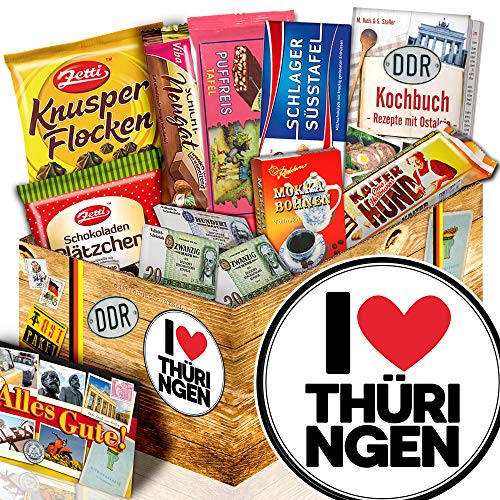 I Love Thüringen - Thüringen Geschenk - Präsentkorb Schokolade DDR I Love Thüringen - Thüringen Geschenk - Präsentkorb Schokolade DDR von ostprodukte-versand