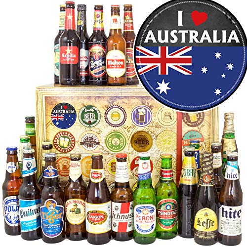 I love Australia / 24x Weltbiere/Für Australien Fan/Bier Adventskalender 2023 Männer von ostprodukte-versand