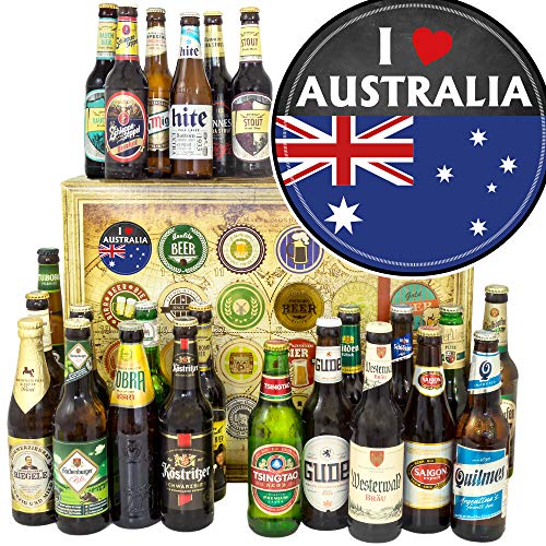 I love Australia/Bier aus aller Welt und D 24x / Australien Geschenk/Adventskalender 2023 Bier von ostprodukte-versand