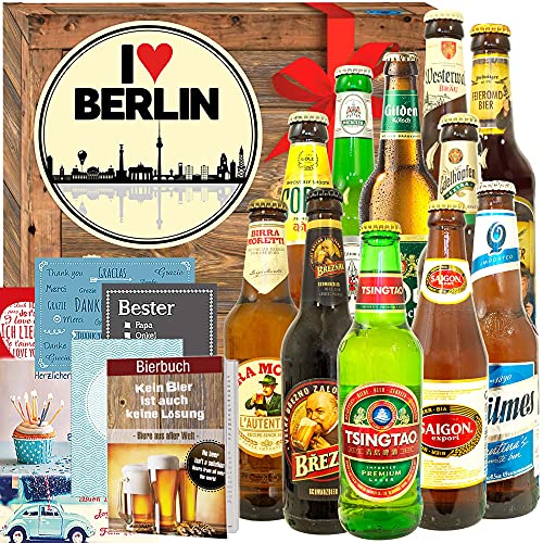 I love Berlin ++ 12x Biere Welt und DE ++ Berlin Geburtstagsüberraschung von ostprodukte-versand