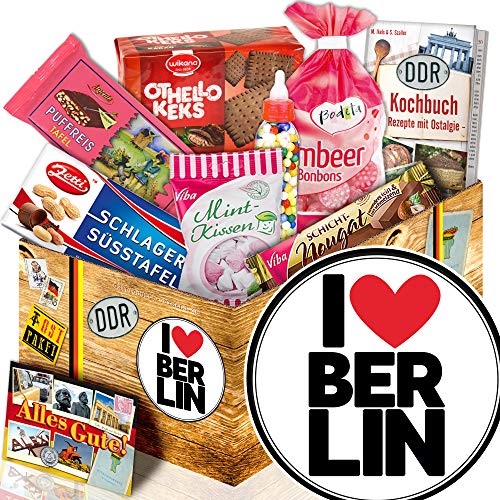 I love Berlin - Süßigkeiten Box DDR - Berlin Geburtstag Geschenk von ostprodukte-versand