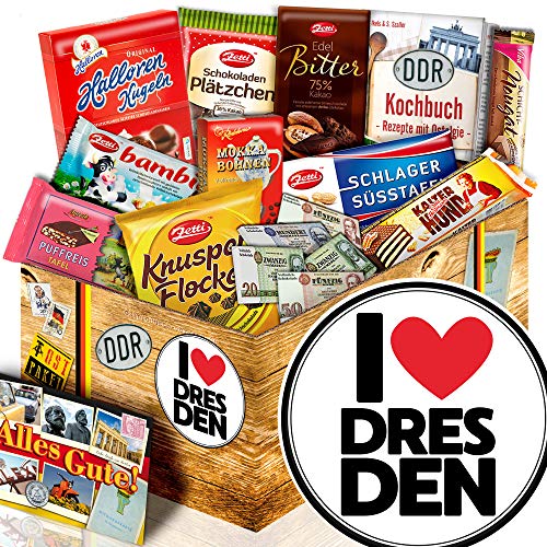 ostprodukte-versand I love Dresden ++ Geschenkset Dresden ++ Nostalgieset Schokolade von ostprodukte-versand