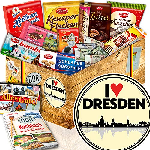 I love Dresden + Ost Schokolade + Geschenk für Männer von Ostprodukte-Versand.de