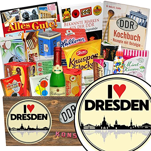 ostprodukte-versand I love Dresden/Süßigkeitenset DDR/Geschenk Eltern Dresden von ostprodukte-versand